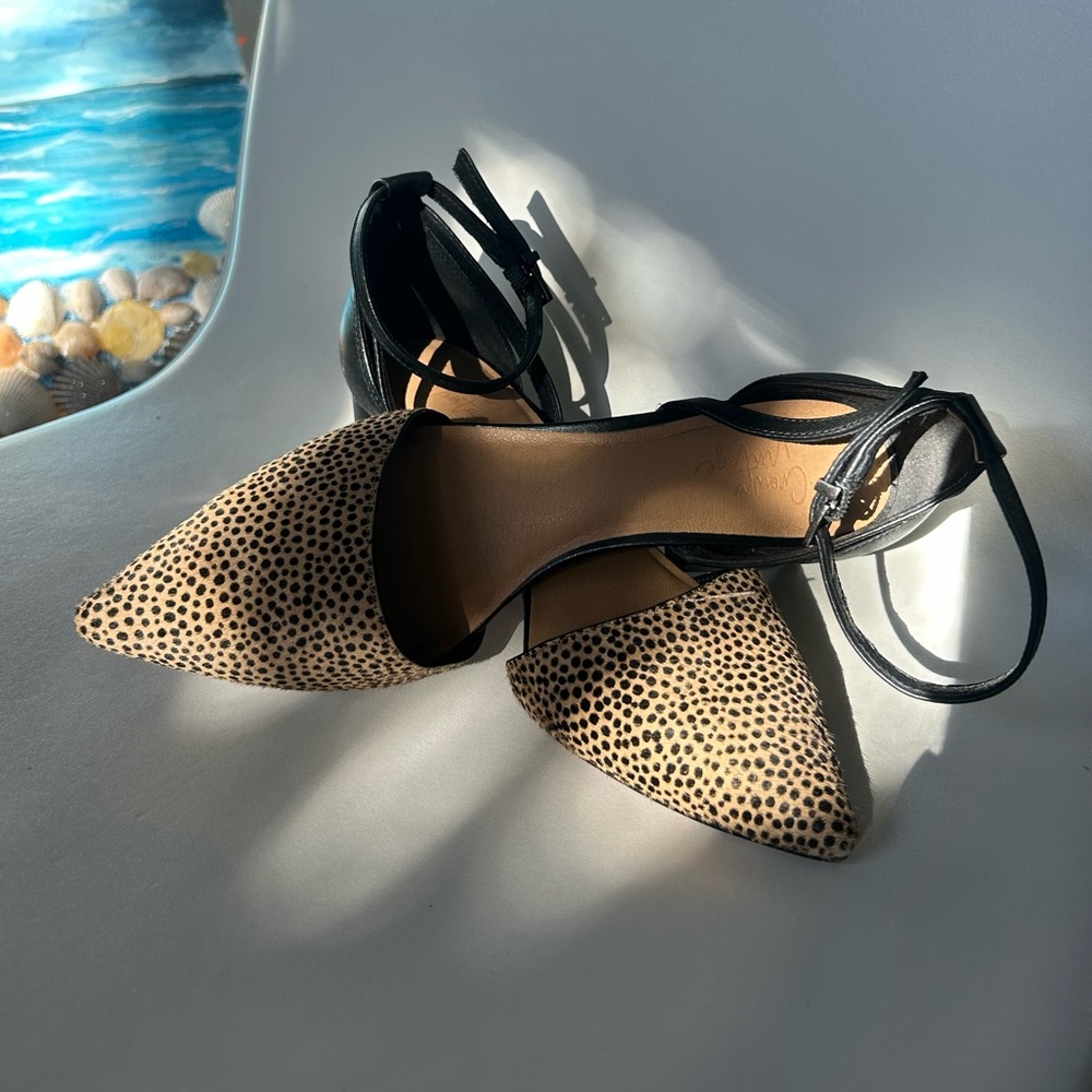 Pony Hair Leopard/Animal Print Low Mary Jane